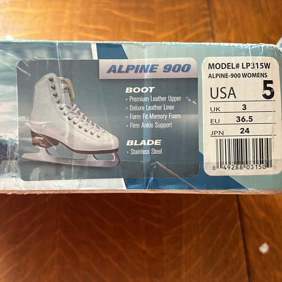 Lake Placid Alpine boot ice skate size 5 - Picture 2 of 12